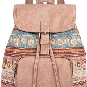 Mini Canvas Backpack Bag | Roomy, Lightweight | Travel & School